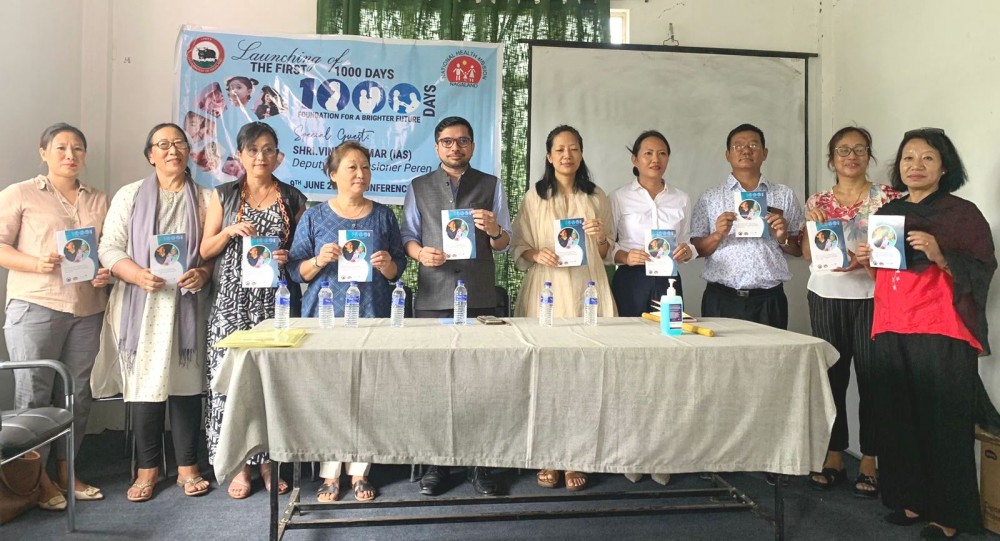 Participants after the launching programme of First 1000 Days campaign at CMO conference hall, Peren on June 9. (Photo Courtesy: CMO Peren)